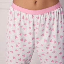 Load image into Gallery viewer, Pink Heart Short Sleeve Pyjamas