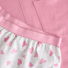 Load image into Gallery viewer, Pink Heart Short Sleeve Pyjamas