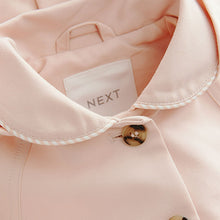 Load image into Gallery viewer, Pink Shower Resistant Hooded Trench Coat (3mths-6yrs)