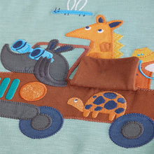 Load image into Gallery viewer, Teal Blue Short Sleeve Appliqué T-Shirt (3mths-6yrs)
