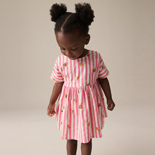 Load image into Gallery viewer, Pink Stripe Boxy Summer Dress (3mths-6yrs)