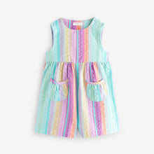 Load image into Gallery viewer, Rainbow 100% Cotton Sleeveless Playsuit (3mths-6yrs)