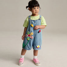 Load image into Gallery viewer, Denim Dungaree and T-Shirt (3mths-6yrs)