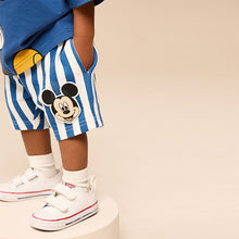Load image into Gallery viewer, Blue/White Mickey Mouse T-Shirt & Shorts Set (3mths-6yrs)