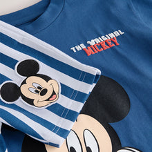 Load image into Gallery viewer, Blue/White Mickey Mouse T-Shirt & Shorts Set (3mths-6yrs)