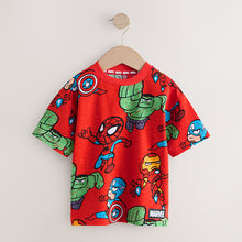 Load image into Gallery viewer, Red Marvel Short Sleeve Cotton T-Shirt (9mths-6yrs)