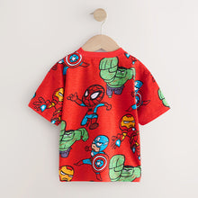 Load image into Gallery viewer, Red Marvel Short Sleeve Cotton T-Shirt (9mths-6yrs)