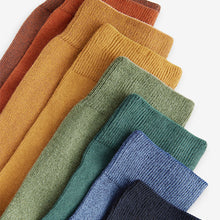 Load image into Gallery viewer, Blue/Orange/Green 8 Pack Embroidered Lasting Fresh Socks