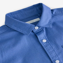 Load image into Gallery viewer, Bright Blue Relaxed Fit Long Sleeve Oxford Shirt
