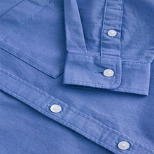 Load image into Gallery viewer, Bright Blue Relaxed Fit Long Sleeve Oxford Shirt