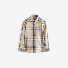 Load image into Gallery viewer, Neutral Check Long Sleeve 100% Cotton Shirt
