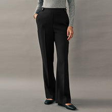 Load image into Gallery viewer, Black Tailored Bootcut Trousers