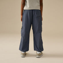 Load image into Gallery viewer, Blue Cargo Zip Pocket Trousers