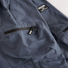 Load image into Gallery viewer, Blue Cargo Zip Pocket Trousers