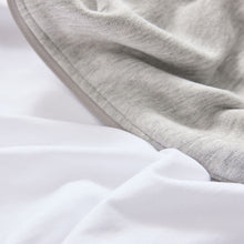 Load image into Gallery viewer, Grey/White Dropped Shoulder Sleeveless Zip Through Hoodie