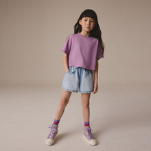 Load image into Gallery viewer, Purple Boxy T-Shirt (3-12yrs)