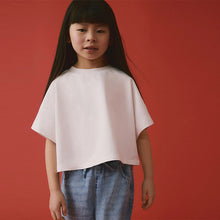 Load image into Gallery viewer, White Boxy T-Shirt (3-12yrs)