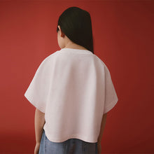Load image into Gallery viewer, White Boxy T-Shirt (3-12yrs)