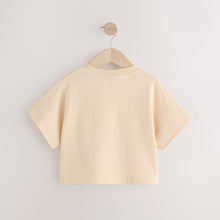 Load image into Gallery viewer, Ecru Boxy Bows T-Shirt (3-12yrs)