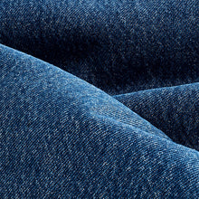 Load image into Gallery viewer, Mid Blue 100% Cotton Belted Pocket Stitch Midi Skirt