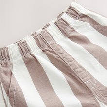 Load image into Gallery viewer, Neutral/Ecru Stripe Pull On Wide Trousers (3mths-6yrs)