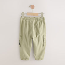 Load image into Gallery viewer, Sage Green Tractor Cargo Trousers (3mths-6yrs)