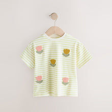 Load image into Gallery viewer, Yellow Flower Short Sleeve T-Shirt (3mths-6yrs)