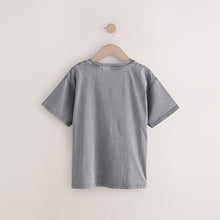 Load image into Gallery viewer, Charcoal Grey Oversized Graphic Print T-Shirt (3-12yrs)