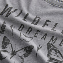 Load image into Gallery viewer, Charcoal Grey Oversized Graphic Print T-Shirt (3-12yrs)