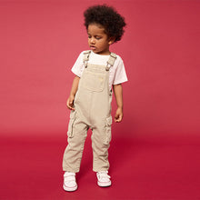 Load image into Gallery viewer, Stone Cargo 100% Cotton Dungarees (3mths-6yrs)