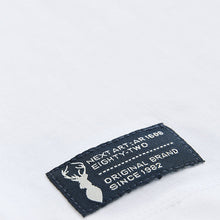 Load image into Gallery viewer, White/Blue Textured Colourblock Short Sleeve T-Shirt