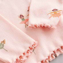 Load image into Gallery viewer, Pink Fairy Rib Long Sleeve T-Shirt (3mths-6yrs)