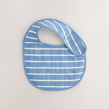 Load image into Gallery viewer, Navy Baby Bibs 5 Pack