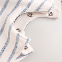 Load image into Gallery viewer, Blue Nautical Jersey 100% Cotton Dungaree and Bodysuit Baby Set (0mths-18mth)