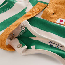 Load image into Gallery viewer, Bright Transport Baby Woven Dungaree and Bodysuit Set (0mths-18mth)