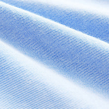 Load image into Gallery viewer, Blue Relaxed 100% Cotton Button Down Casual Long Sleeve Shirt