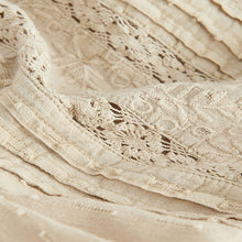 Load image into Gallery viewer, Ecru Long Sleeve Ladder Insert 100% Cotton Blouse