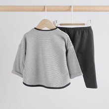 Load image into Gallery viewer, Mono Elephant Baby Top And Leggings Set