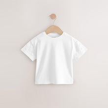 Load image into Gallery viewer, Cream 100% Cotton Daisy Short Sleeve T-Shirt (3mths-6yrs)