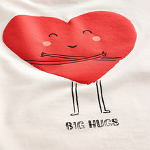 Load image into Gallery viewer, Red Heart Short Sleeve 100% Cotton T-Shirt and Wide Trousers Set (6mths-6yrs)