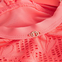 Load image into Gallery viewer, Coral Pink Lace Shaping Tummy Control Swimsuit