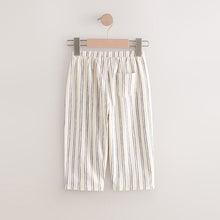 Load image into Gallery viewer, Cream/Navy Stripe Wide Leg Trousers (3mths-6yrs)