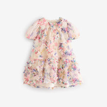 Load image into Gallery viewer, Multi Floral Mesh Party Dress (6mths-6yrs)
