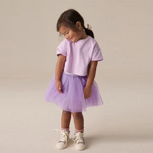 Load image into Gallery viewer, Lilac Purple T-Shirt and Skirt Set (3mths-6yrs)