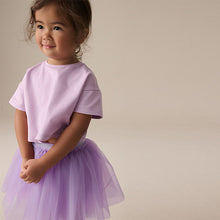 Load image into Gallery viewer, Lilac Purple T-Shirt and Skirt Set (3mths-6yrs)