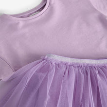Load image into Gallery viewer, Lilac Purple T-Shirt and Skirt Set (3mths-6yrs)