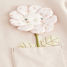 Load image into Gallery viewer, Oatmeal Floral Character Long Sleeve Sweat Dress (3mths-6yrs)