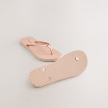 Load image into Gallery viewer, Rose Gold Beach Flip Flops