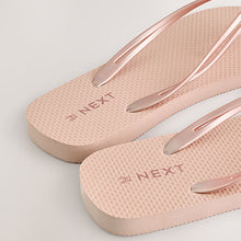 Load image into Gallery viewer, Rose Gold Beach Flip Flops