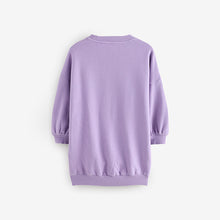 Load image into Gallery viewer, Lilac Purple Sequin Star Jumper Dress (3-10yrs)